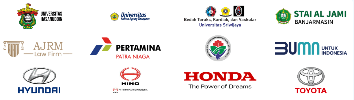 Client idwordpres.com — Pertamina, Honda, Toyota, Hyundai, Universitas Hasanuddin, dan lainnya